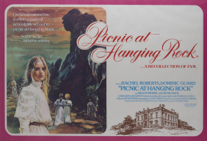 FILM POSTER: "Picnic at Hanging Rock", UK poster painted in gouache by Brian Bysouth, 1975, 75 x 100cm.