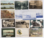 AUSTRALIAN POSTCARDS: An accumulation including Aboriginal subjects, American Fleet types, several J.A. Turners, Swain & Co., T. Willmett & Son North Queensland Railway and Mining types, Nellie Stewart cards by Harcourt McGuffie, Hobart; street scenes, et - 3