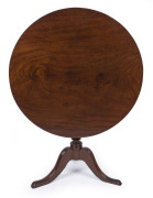 A rare Colonial cedar tilt-top supper table with baluster and ring turned pedestal terminating in three outswept sabre legs, ​Sydney origin, circa 1820, 76cm high, 92cm diameter - 2