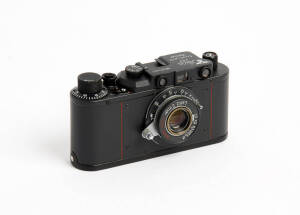 LEICA (Fake): A well-made grey Leica II (D) [#351127] with fake grey Elmar f3.5 50mm lens. Internal engraving "Marine-Eigentum".