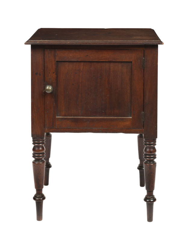 An early Colonial Australian cedar pot cabinet, Tasmanian origin, circa 1840, 79cm high, 58cm wide, 48cm deep PROVENANCE: The Keith Okey Collection