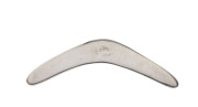 An Australian silver boomerang letter opener, circa 1910, stamped "Britannic, Sterling Silver", ​13.5cm wide, 45 grams