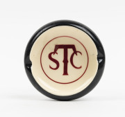 MARTIN BOYD "S. T. C." Radios" promotional pottery ashtray, incised "Martin Boyd", 11cm diameter