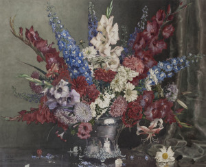 ALLAN THOMAS BERNALDO (1900-1988), still life with flowers, watercolour, signed lower left "Allan Thos. Bernaldo", ​67 x 82cm