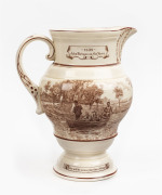 CENTENARY OF MELBOURNE jug by William Adams & Sons Ltd, England, 1934, limited edition 123/200, 25cm high