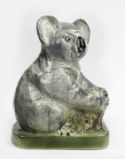 WEMBLEY WARE large ceramic koala statue, incised "Wembley Ware" with additional black factory mark, ​27cm high