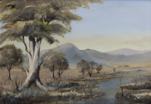 CHARLES V. HOWARD (born 1947) (Australian landscape), oil on board, signed lower left,