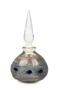 RICHARD CLEMENTS Australian art glass perfume bottle, 11cm high