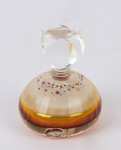 RICHARD CLEMENTS Australian art glass perfume bottle, 6cm high, 5cm wide