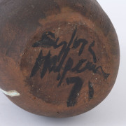 SYLVIA HALPERN organic form studio pottery vase, signed "Sylvia Halpern '71", 28cm high - 2