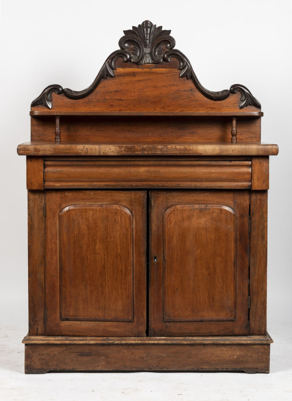 A rustic Australian cedar chiffonier, circa 1880, ​157cm high, 111cm wide, 50cm deep