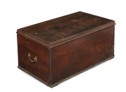 An antique Australian cedar blanket box, New South Wales origin, mid 19th century, 41cm high, 87cm wide, 50cm deep
