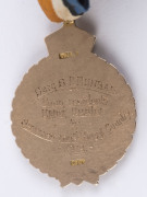 15ct gold fob (14.7gms) engraved to front "HE ANSWERED THE CALL" and verso "Serg. S.F. DUNBAR. From residents Upper Hunter. for Services ren'd King & Country 1919." Samuel Frederick Dunbar was a member of the 1st Australian Light Horse Regiment. - 3