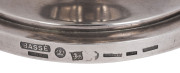 FREDERICK BASSE sterling silver two handled cup and cover, Adelaide, circa 1910, impressively hallmarked "BASSE, ADELAIDE, BROKEN HILL SILVER", with crown and lion marks, 27.5cm high, 810 grams. PROVENANCE: The Collection of the late Graham & Elizabeth Co - 2