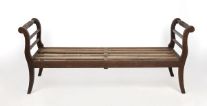 An Australian miner's couch, cedar and eucalypt, mid 19th century, 105cm high, 188cm wide, 66cm deep