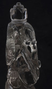 An Indian carved rock crystal statue of a four-armed Ganesh with crown, 19th century, ​13.5cm high - 5