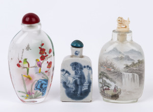 Three Chinese scent bottles, 19th and 20th century,