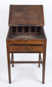 Clerk's standing desk, full Australian cedar construction, with square tapering legs, early 19th century, 102cm high, 68cm wide, 63cm deep. - 2