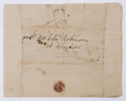 EARLY SETTLERS & EX-CONVICTS AT WINDSOR, NEW SOUTH WALES: A letter, dated 27th November 1835, written at the request of SAMUEL TERRY (convicted of the theft of 400 pairs of stockings and sentenced to transportation for seven years in 1800) from his office - 2