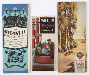 ROAD MAPS, 1920s: The "Atlantic Road Map of Victoria", "The Shell Road Map of N.S.W." and "The Vacuum Oil Road Guide of South Australia". (3 items).