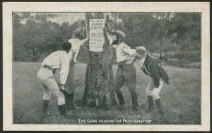 c1906 Arras Press: Ned Kelly Series "The Gang Reading The Proclamation'.