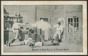 c1906 Arras Press: Ned Kelly Series "Death of Dan Kelly & Steve Hart'.