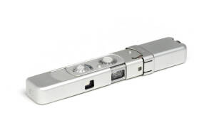 MINOX (Germany): Minox BL sub-miniature camera, 1972, [#1202018] with flash attachment, instruction manuals and original documentation in presentation box.