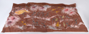BYRAM MANSELL "Dreamtime" screen print on silk, circa 1960, 110 x 170cm