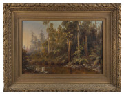 CHARLES ROLANDO (1844 - 1893), Upper Yarra, oil on canvas, signed and dated 1885 lower left, 60 x 101cm (91 x 131cm framed). Provenance: Leonard Joel, Australian Paintings, Melbourne, 07/07/1982, Lot No. 149. - 2