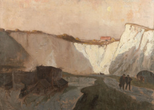 ALBERT HENRY FULLWOOD (1863 - 1930) The Chalk Quarry, oil on canvas, circa 1908, 65 x 92cm with Joseph Brown Gallery label verso, signed by Geoffrey Barr Fullwood, Provenance: Christies, Australian Paintings, Melbourne, 12/04/1987, Lot No. 343. together