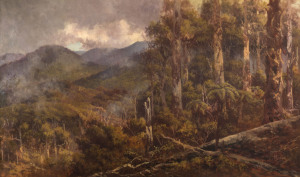 NAYLOR GILL (1872 - 1945) In the Dandenong Ranges, oil on canvas, signed and dated 1897 lower right,