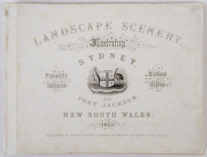 FREDERICK CASEMERO (Charles) TERRY (1825 - 69). A collection of ten full page engraved plates from "Landscape Scenery Illustrating Sydney and Port Jackson", published 1855 by Sands & Kenny. Titles include "King Street, Sydney, looking West", "The Cut in A