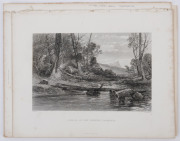 TASMANIA: A collection of eight full page steel engraved plates from "Australia by Edwin Carton Booth", engraved from drawings and paintings by John Skinner Prout (1805 - 1876): similar subjects to the previous lot but including "Perth, Tasmania", "Black - 3