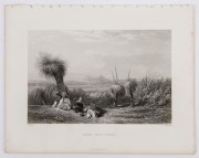 SOUTH AUSTRALIA: A collection of seven full page steel engraved plates from "Australia by Edwin Carton Booth", engraved from drawings and paintings by John Skinner Prout (1805 - 1876): subjects include "Lake Albert", "The Gwalor Plains", "Grass Tree Plain - 2