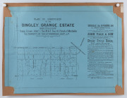 LAND SALE POSTERS: "South Brighton Railway Estate" March 1888; "Dingley Grange Estate" November 1885; "Choice Business Sites Mentone" c.1885; and 75 acres of land at Mordialloc, c.1885; - 3