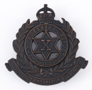 10th Infantry Battalion, A.M.F. "The ADELAIDE RIFLES" brass hat badge.