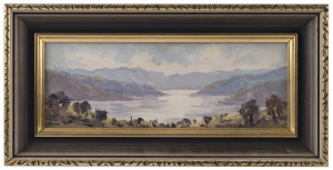 NORMA KETT (working 1970s-80s), Eilon, oil on board, signed lower left "Norma Kett", ​10 x 29cm