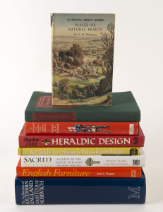 ENGLAND: "Collectors' Items from the Saturday Book" 1955; "Heraldic Design" by Child, 1966; "The Architecture of Southern England" by Norwich, 1985, plus others, all h/cover. (8 vols.).