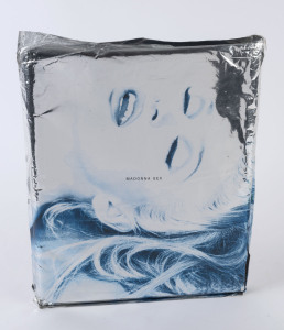 MADONNA: "Sex" first edition, published by Martin Secker & Warburg (1992), hardbound in metal (some indentations), with original protective wrapper and includes the "Special cd" (unopened).