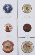 BADGES: A range including "Rocky Starr Man of Stamina", "Walter's Puffs", "The Argus SUPERMAN Club", "3SR Sunny Radio Club", "Peters Pals 3XY", etc. (12, all different). - 2