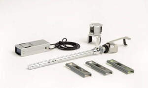 MINOX (Germany): A collection of original Minox accessories, all in original boxes: a Minox pocket tripod with adapter and leather case; a Minox flashgun Model A with leather case; a Minox box containing fine grain developer, fixing bath and wetting agent