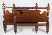 A Colonial double bed, blackwood and cedar, Tasmanian origin, circa 1840, 114cm high, 208cm long, 129cm wide