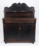 A rustic Colonial chiffoniere, Australian cedar, Tasmanian origin, circa 1860, 140cm high, 109cm wide, 47cm deep,