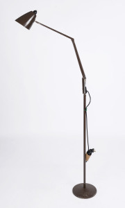 PLANET standard lamp with original brown finish, circa 1960s, 170cm high