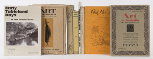 AUSTRALIAN INTEREST: "Art in Australia - Norman Lindsay Number" [Dec.1930]; "Art in Australia - Art and Architecture" [Nov.1936]; "Melbourne Savages" by Dow [1947]; "The Art of Albert Namatjira" by Mountford [1951]; "Sali Herman" by Thomas [1962]; "John