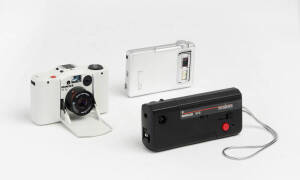 MINOX (Germany): A group of 35mm cameras comprising a 35AL (white) in original box; a 35GT (black) in original box; a Minox DD 1A (Diamond); a Minox CD 112; a Minox DM-1 (with all accessories & instructions in original packaging); also, various other Mino