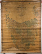 "Tasmania in 1859" by Sprent/Hogan; 2 examples of this large wall map, - 2