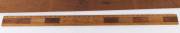 An Australian specimen timber yard rule together with a Queensland silky oak set square, early 20th century - 2