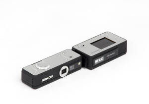 MINOX (Germany): Minox DSC (Digital Spy Camera), 2008, with DSC flash attachment. In original Minox packaging.