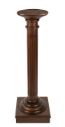 A fluted pedestal, Tasmanian blackwood, late 19th century, 110cm high, top 28cm diameter